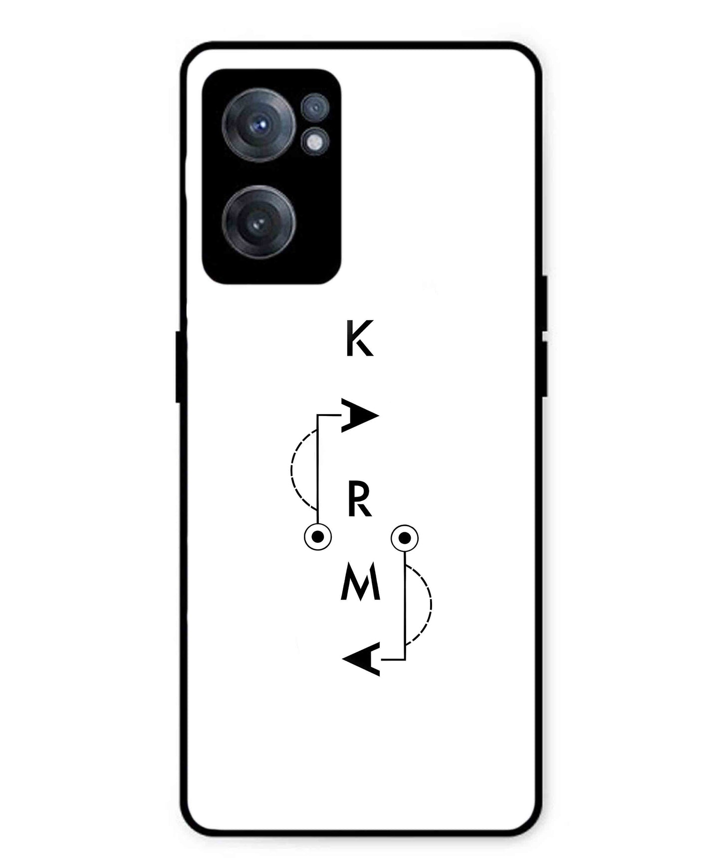 Karma Aesthetic Metal Back Cover Phone Case for Oneplus Nord CE 2
