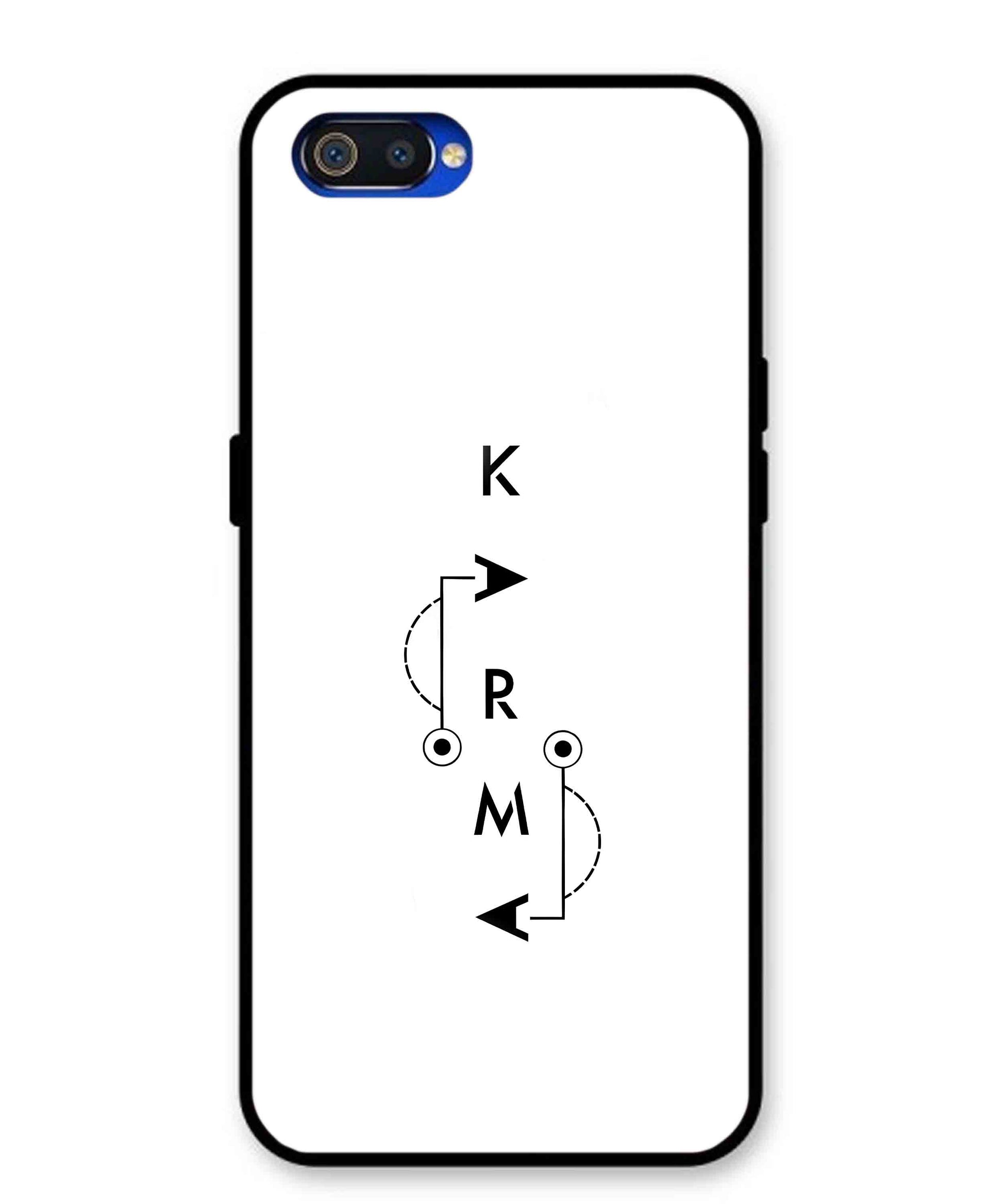 Karma Aesthetic Metal Back Cover Phone Case for Oppo A1K