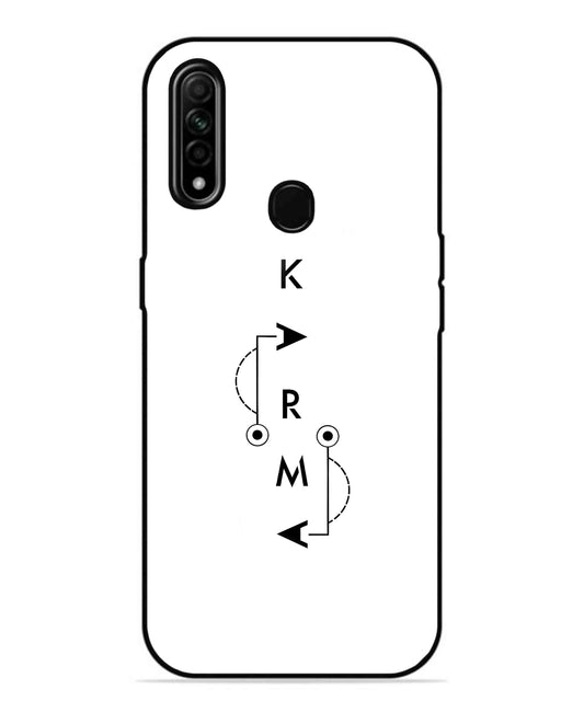 Karma Aesthetic Metal Back Cover Phone Case for Oppo A31
