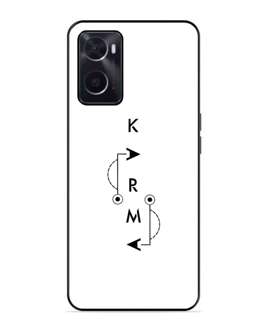 Karma Aesthetic Metal Back Cover Phone Case for Oppo A36
