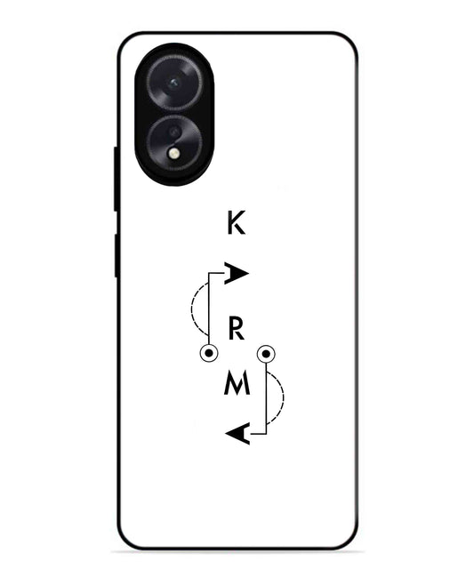 Karma Aesthetic Metal Back Cover Phone Case for Oppo A38