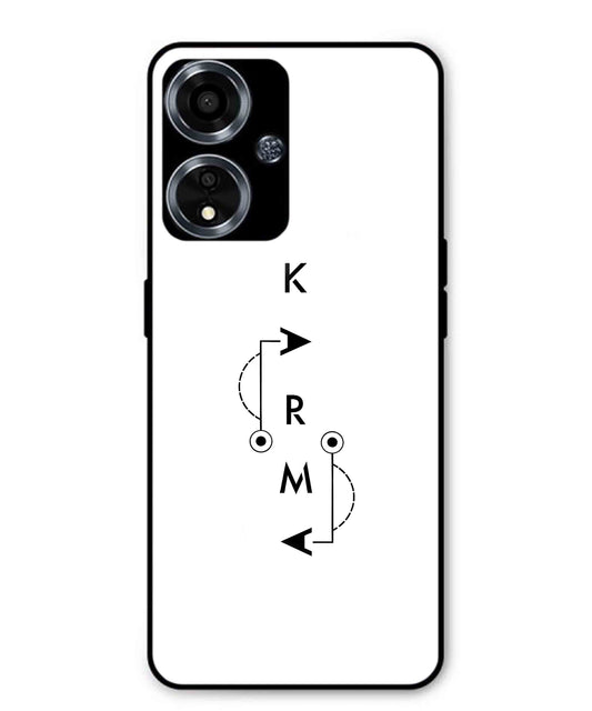 Karma Aesthetic Metal Back Cover Phone Case for Oppo A59