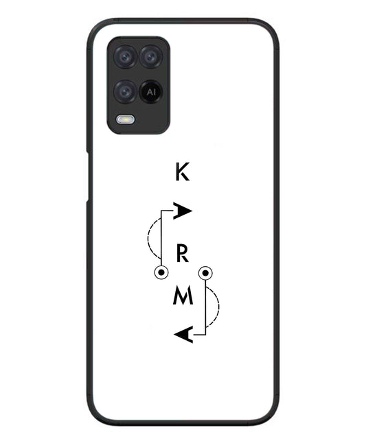 Karma Aesthetic Metal Back Cover Phone Case for Oppo A74