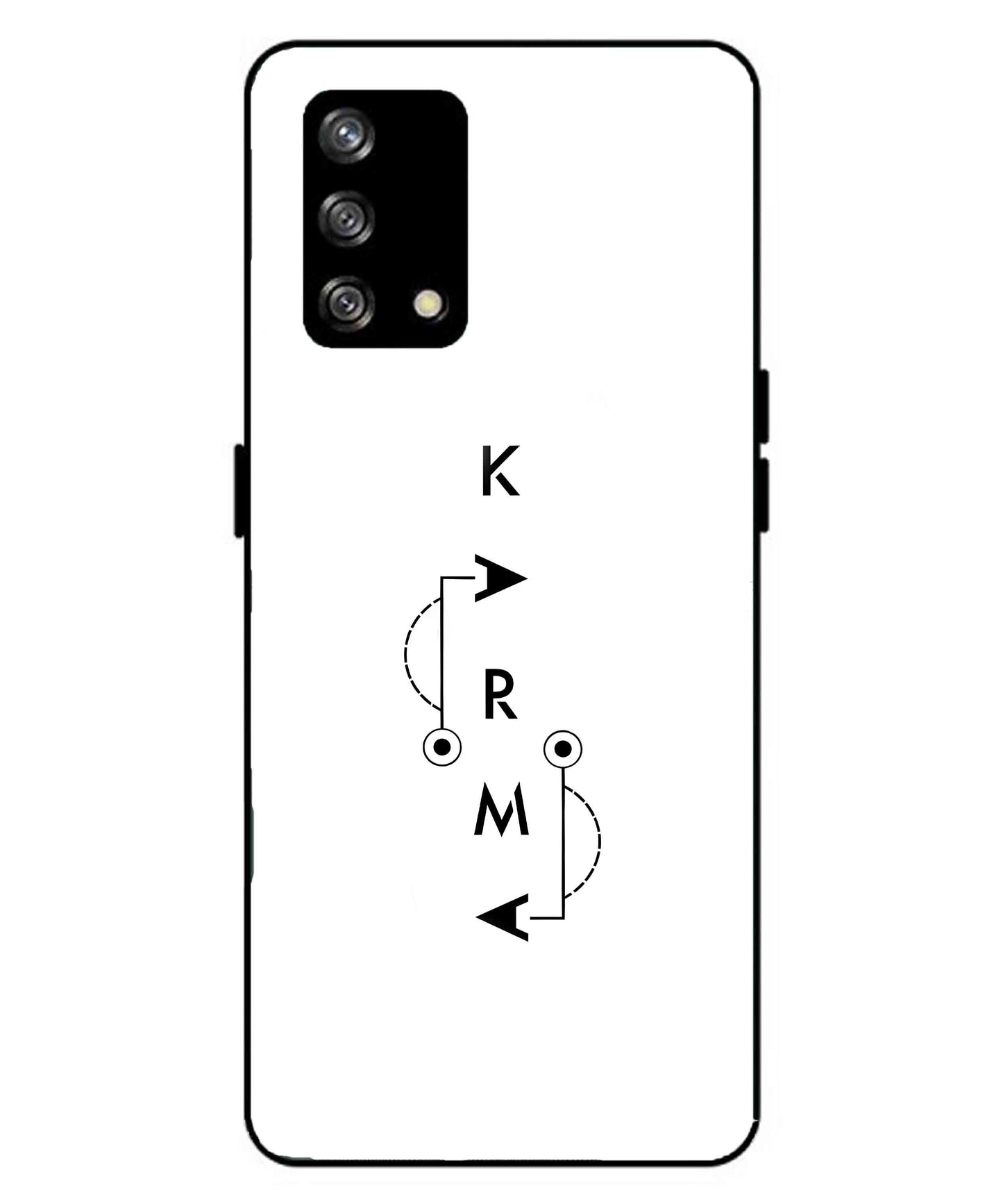 Karma Aesthetic Metal Back Cover Phone Case for Oppo A93