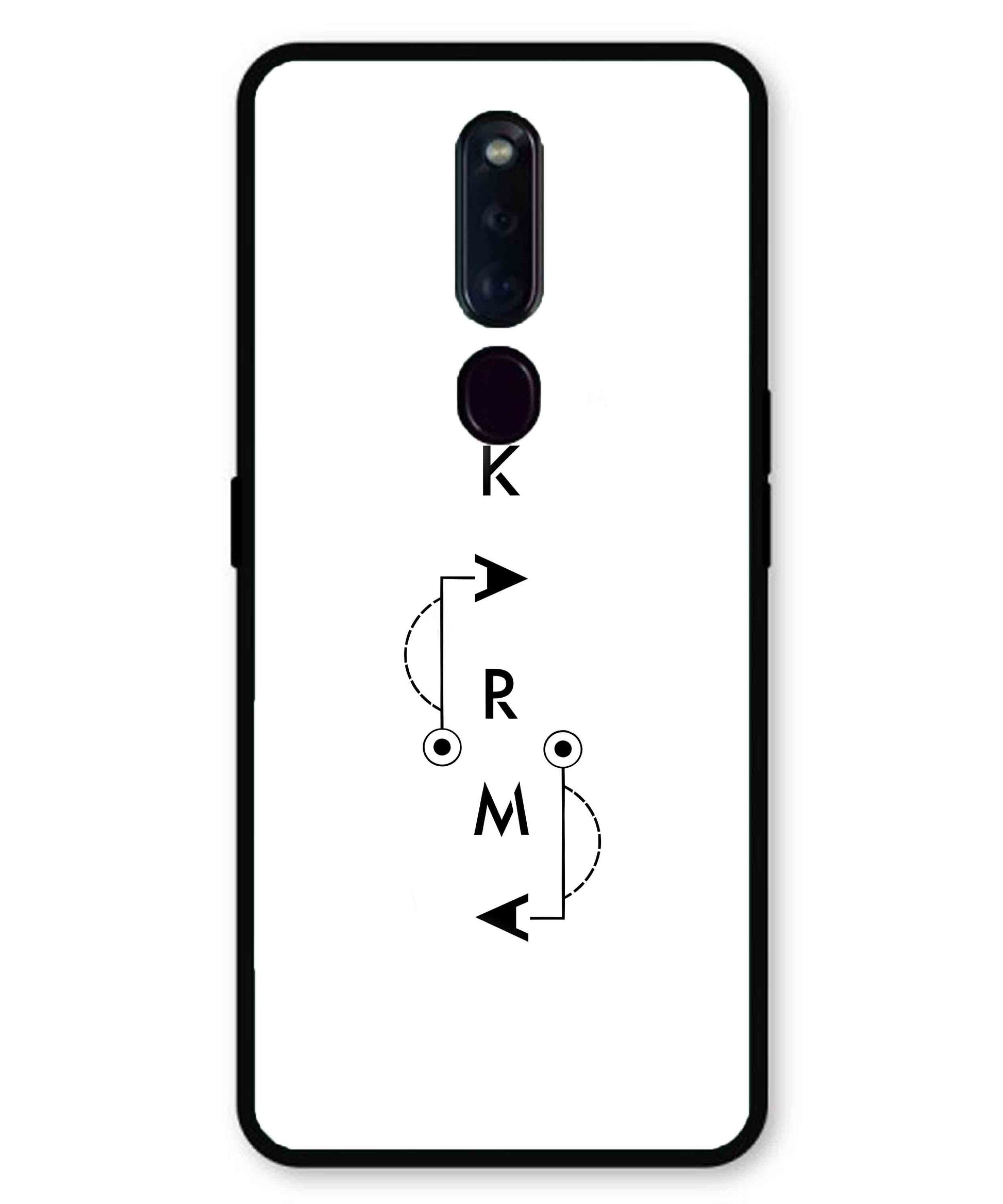 Karma Aesthetic Metal Back Cover Phone Case for Oppo F11 Pro