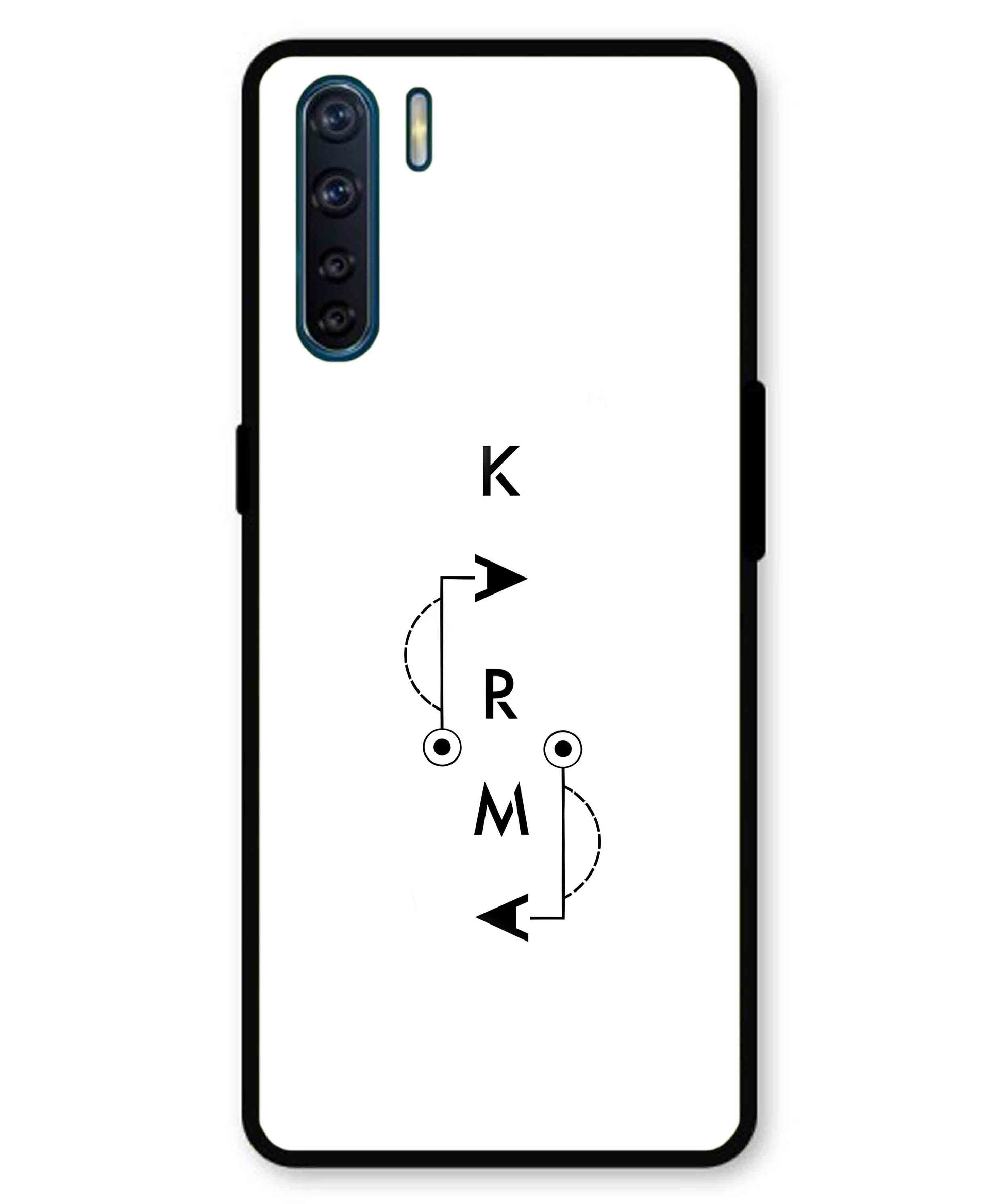 Karma Aesthetic Metal Back Cover Phone Case for Oppo F15