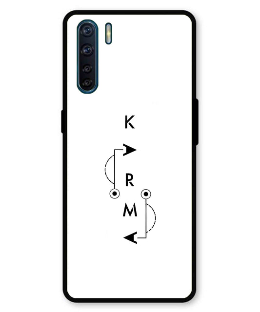 Karma Aesthetic Metal Back Cover Phone Case for Oppo F15
