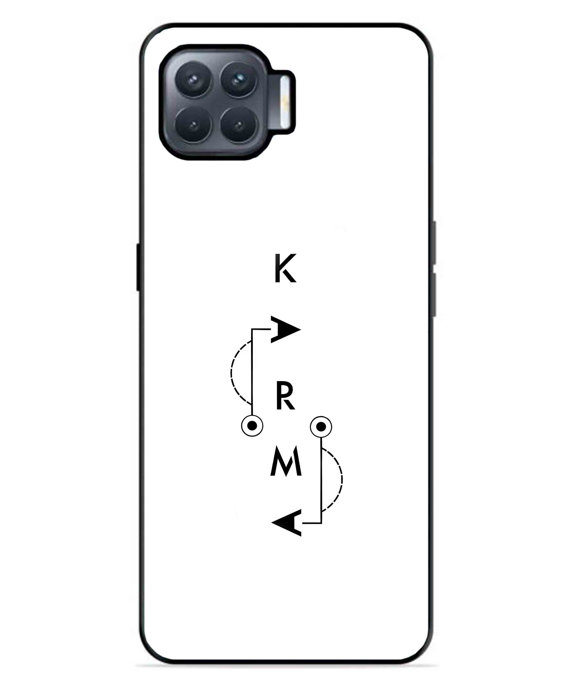Karma Aesthetic Metal Back Cover Phone Case for Oppo F17 Pro