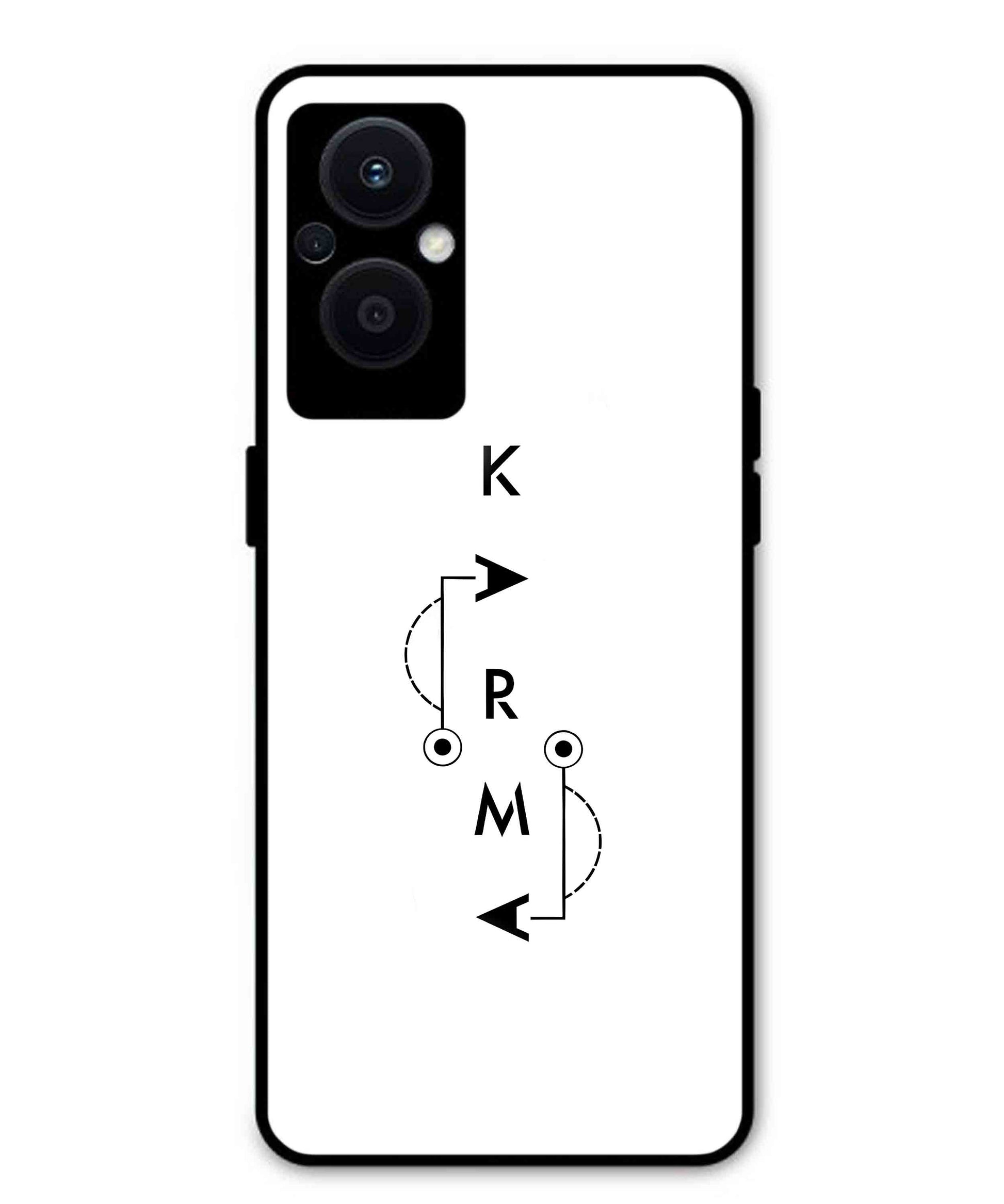 Karma Aesthetic Metal Back Cover Phone Case for Oppo F21 Pro 5G