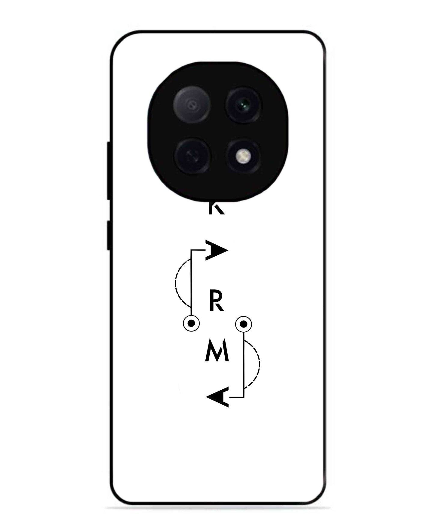 Karma Aesthetic Metal Back Cover Phone Case for Oppo F29 Pro