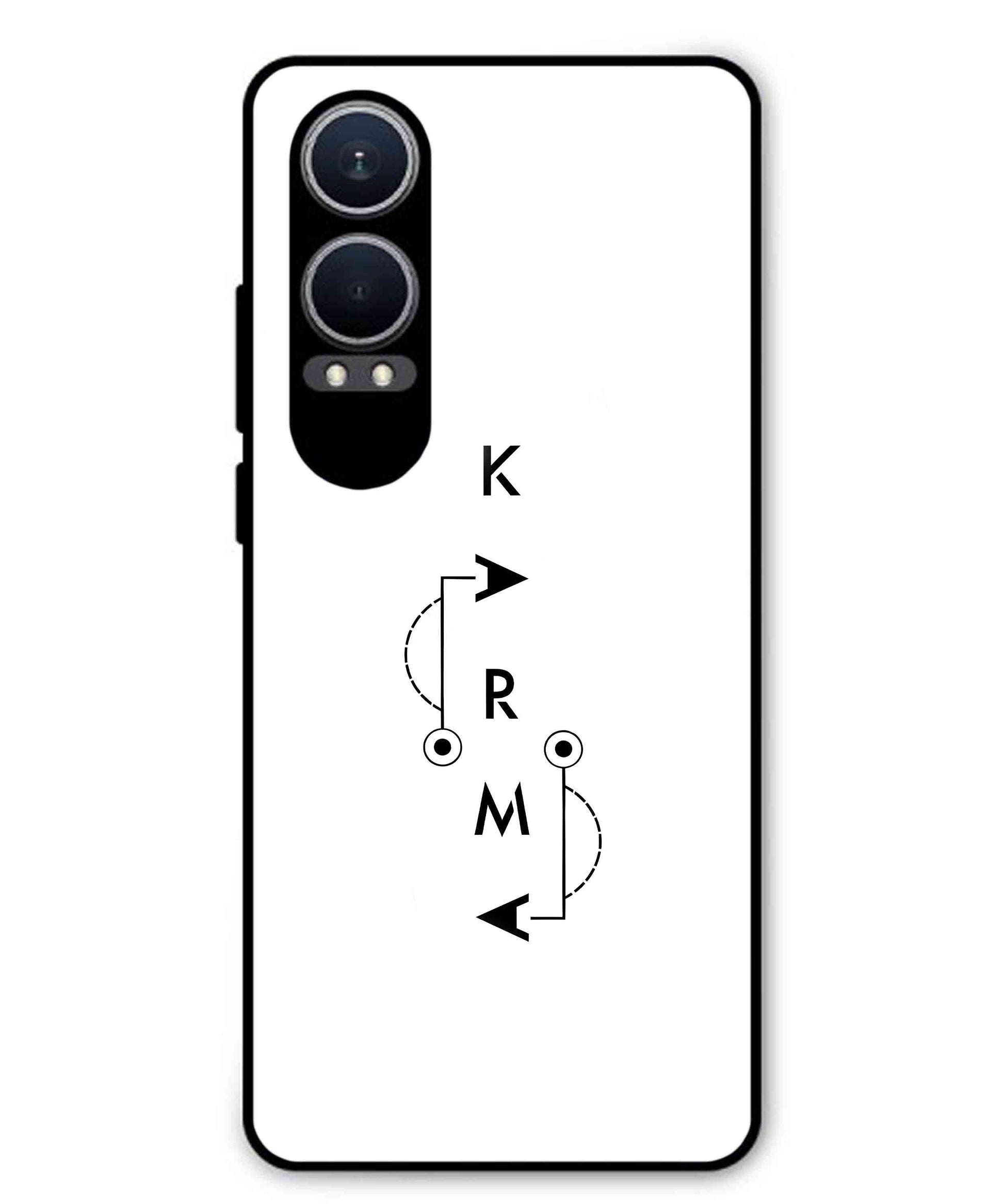 Karma Aesthetic Metal Back Cover Phone Case for Oppo K12x