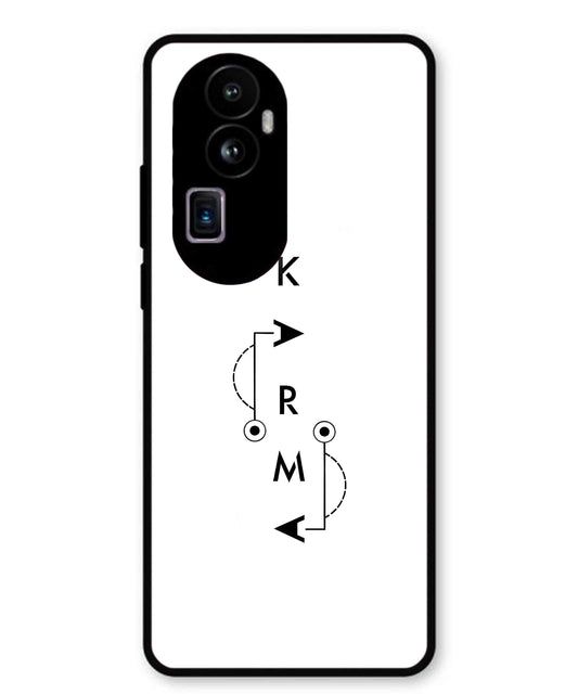 Karma Aesthetic Metal Back Cover Phone Case for Oppo Reno 10 Pro Plus