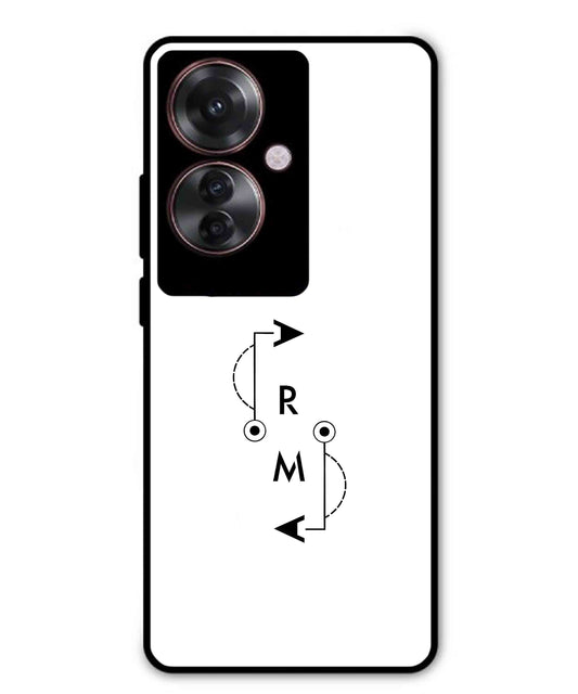 Karma Aesthetic Metal Back Cover Phone Case for Oppo Reno 11F