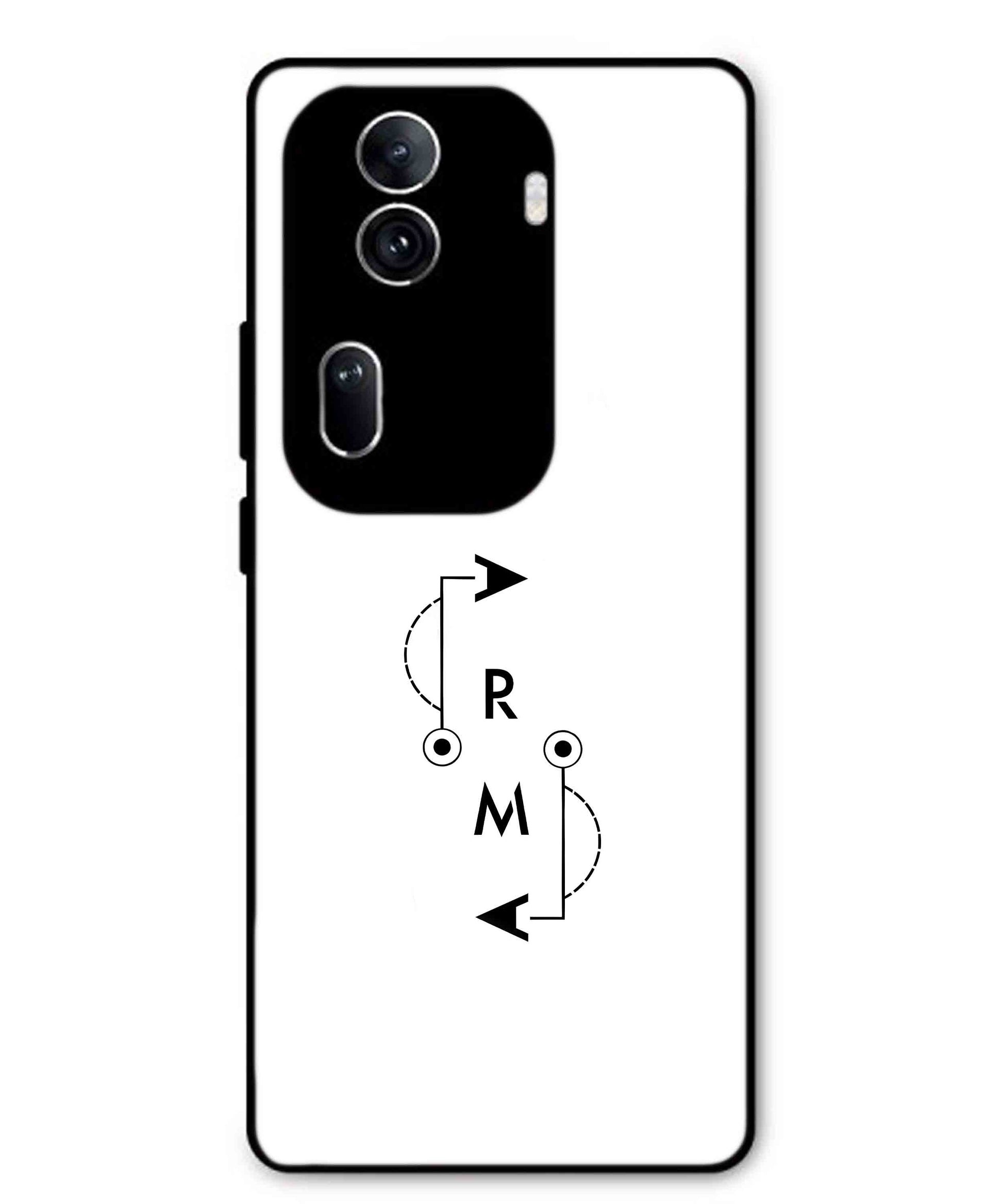 Karma Aesthetic Metal Back Cover Phone Case for Oppo Reno 11 Pro