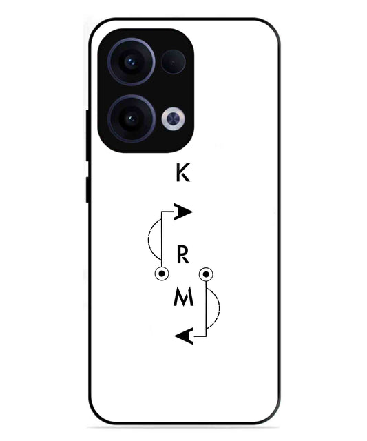 Karma Aesthetic Metal Back Cover Phone Case for Oppo Reno 13