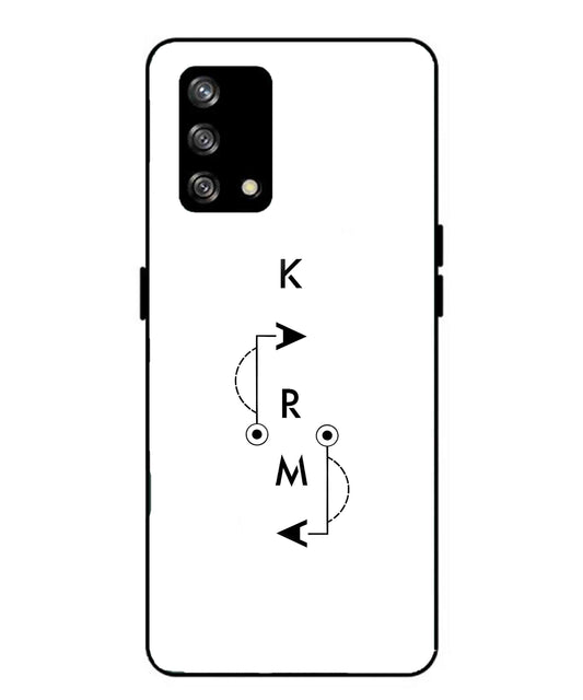 Karma Aesthetic Metal Back Cover Phone Case for Oppo Reno 4F