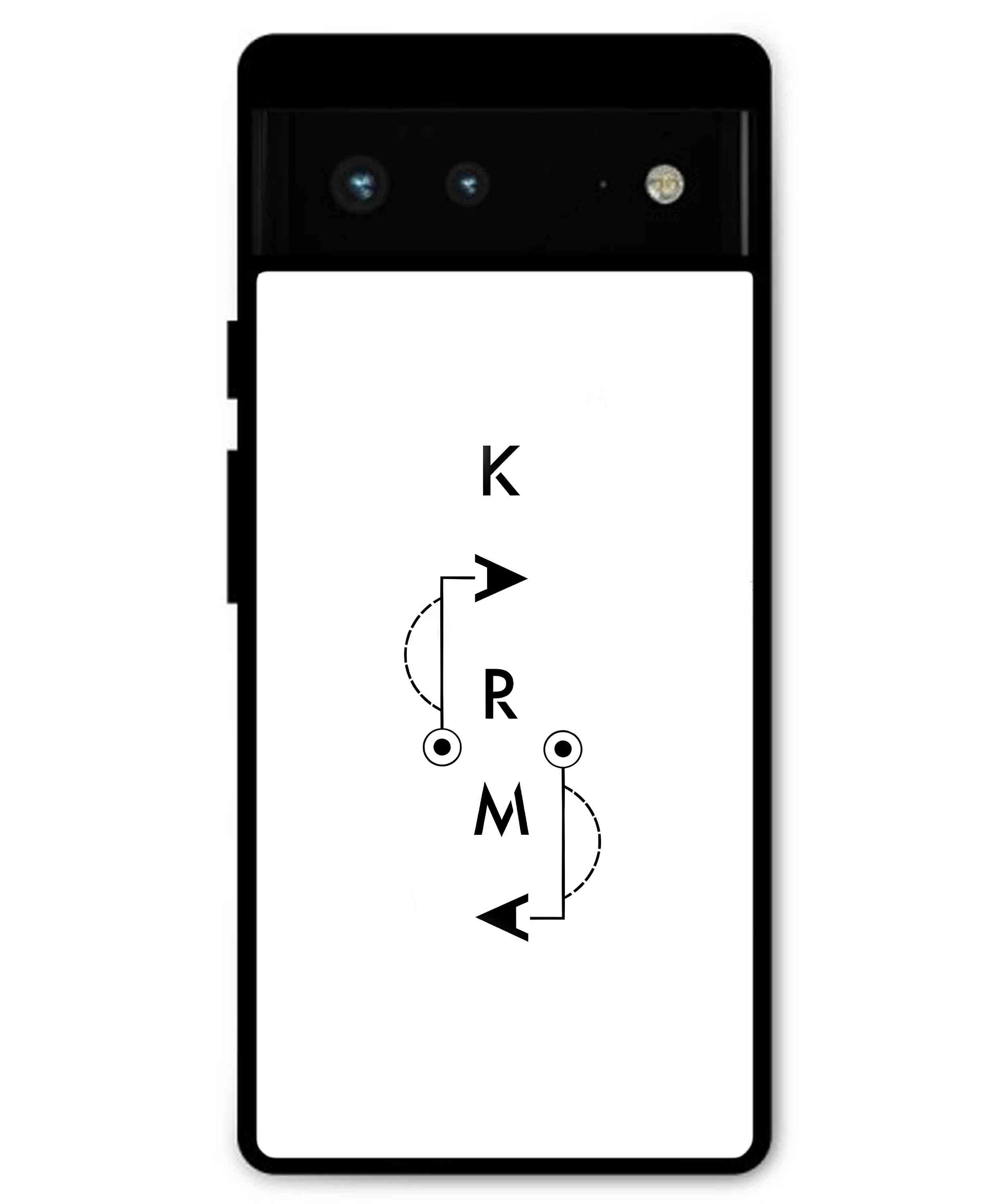 Karma Aesthetic Metal Back Cover Phone Case for Pixel 6