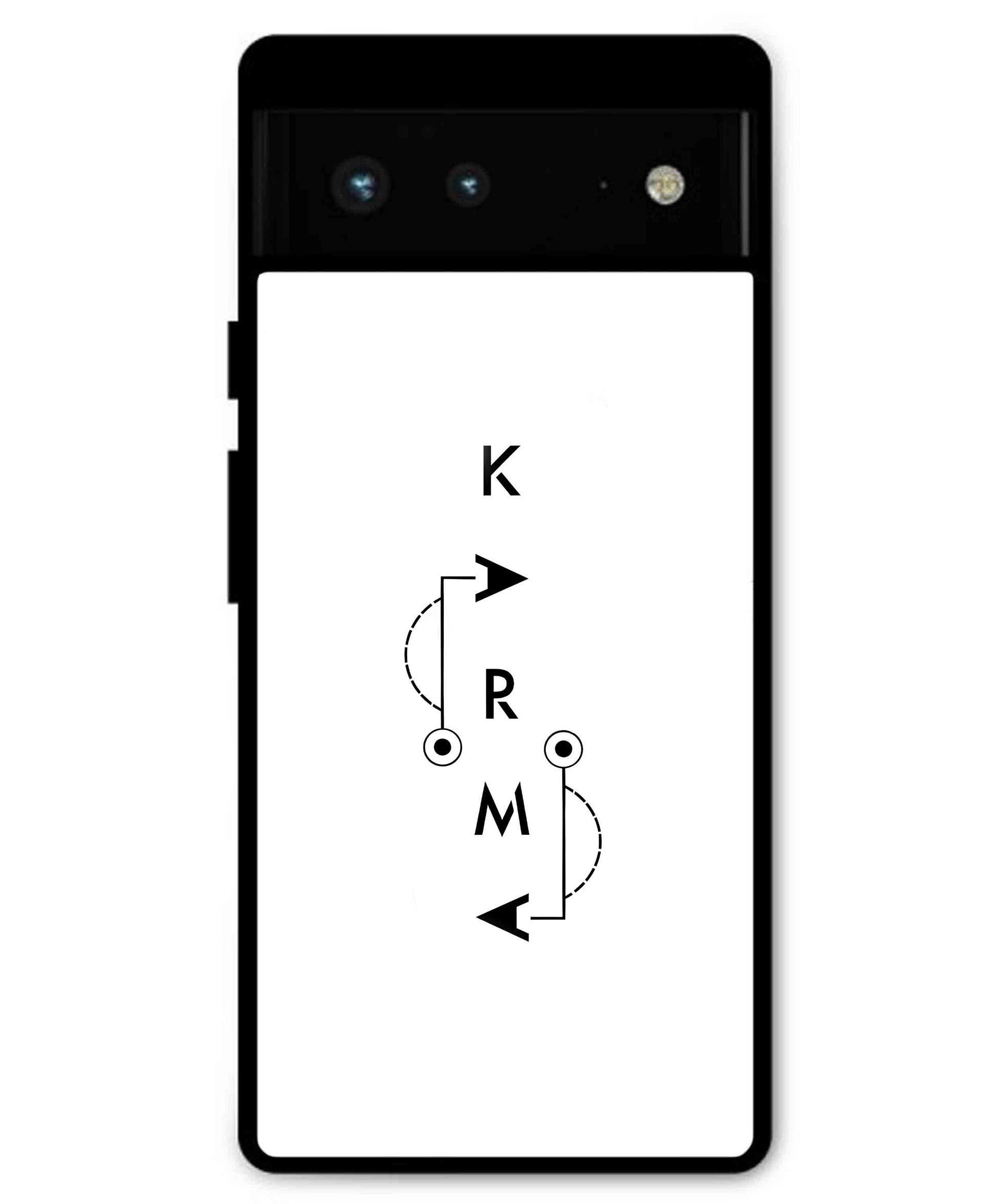 Karma Aesthetic Metal Back Cover Phone Case for Pixel 6 Pro