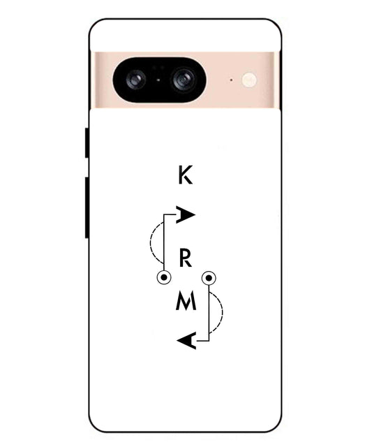 Karma Aesthetic Metal Back Cover Phone Case for Pixel 8