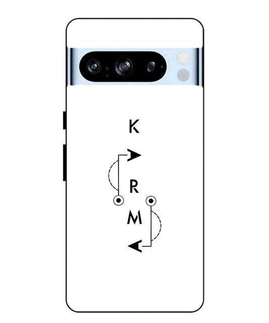 Karma Aesthetic Metal Back Cover Phone Case for Pixel 8 Pro