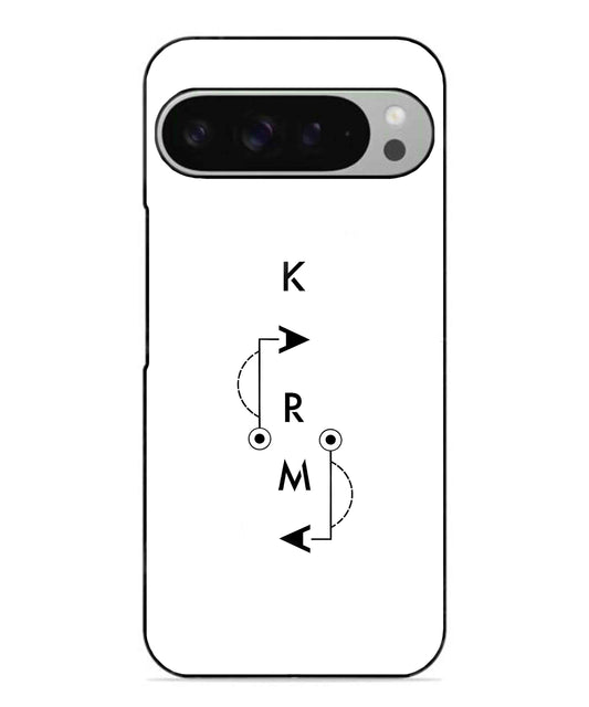Karma Aesthetic Metal Back Cover Phone Case for Pixel 9 Pro XL