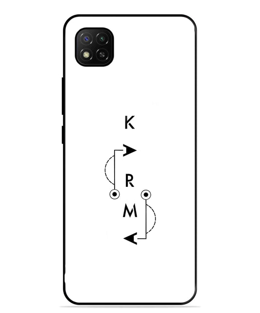 Karma Aesthetic Metal Back Cover Phone Case for Poco C31