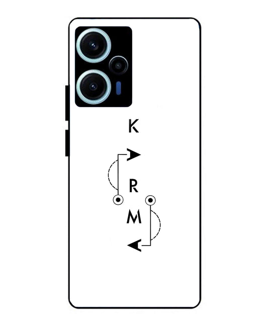 Karma Aesthetic Metal Back Cover Phone Case for Poco F5