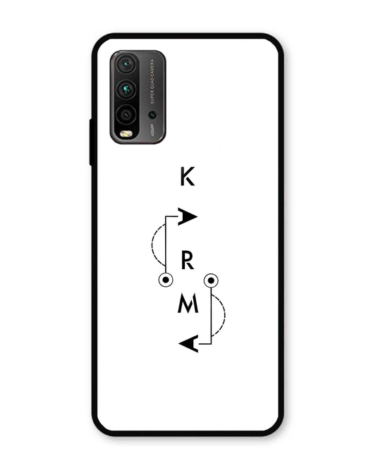 Karma Aesthetic Metal Back Cover Phone Case for Poco M3