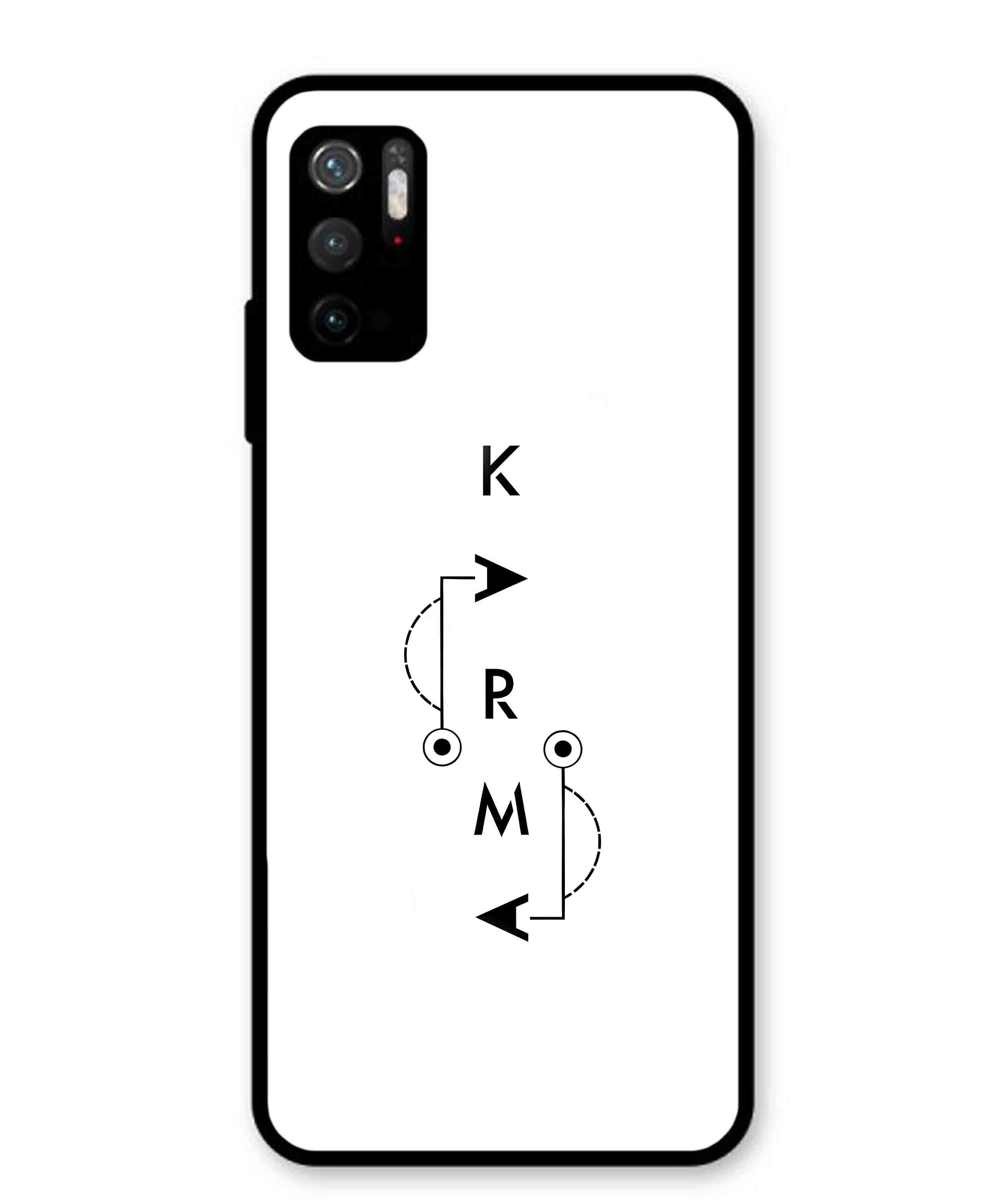 Karma Aesthetic Metal Back Cover Phone Case for Poco M3 Pro