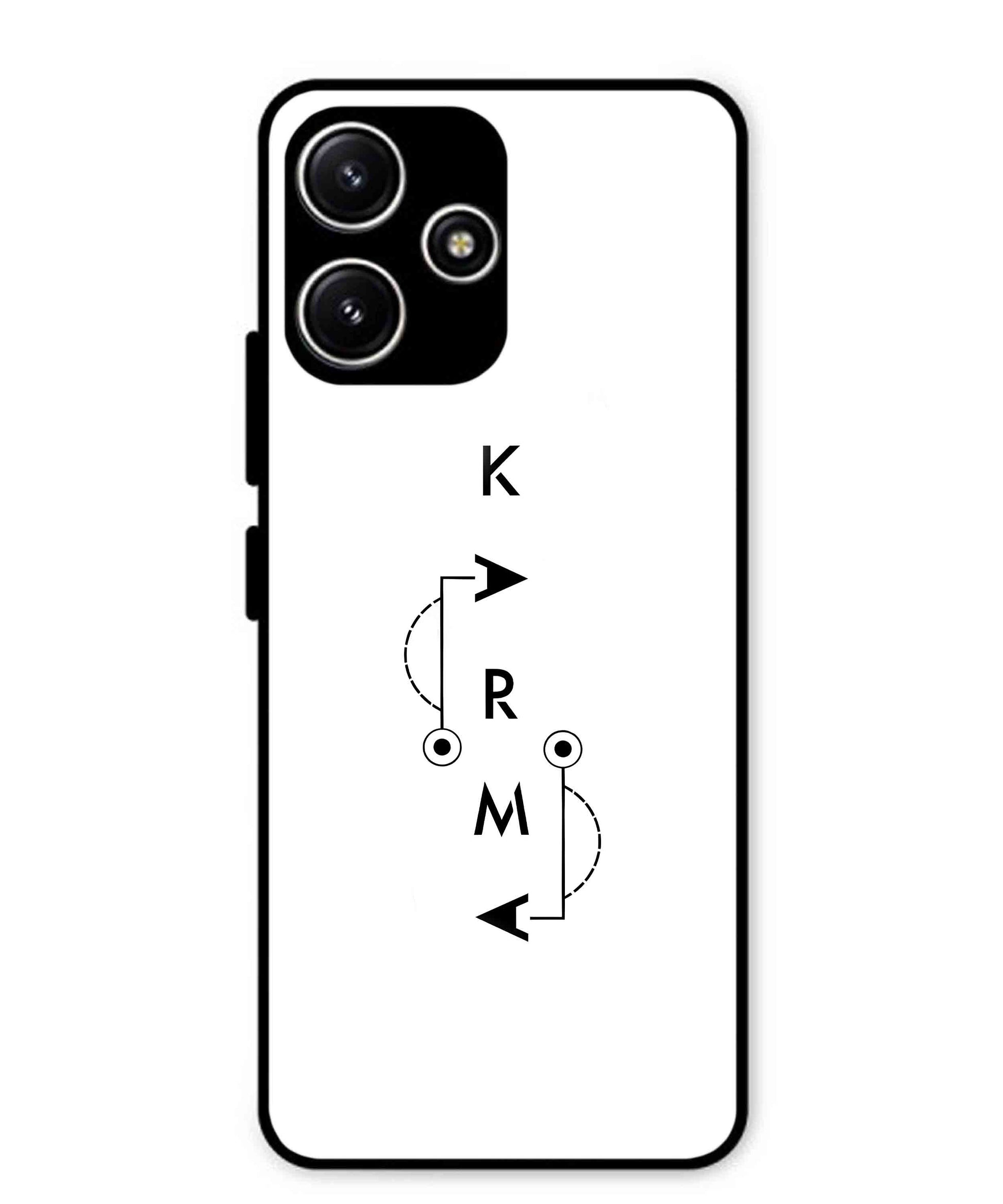 Karma Aesthetic Metal Back Cover Phone Case for Poco M6 Pro