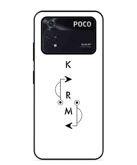 Karma Aesthetic Metal Back Cover Phone Case for Poco X4 Pro