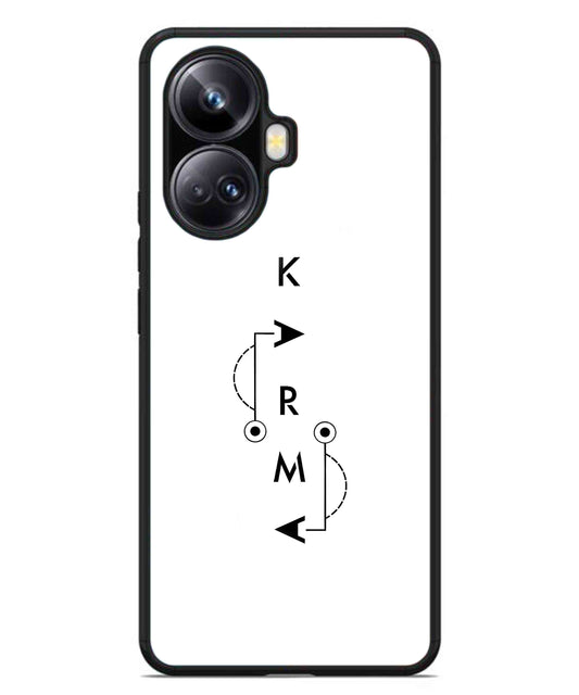 Karma Aesthetic Metal Back Cover Phone Case for Realme 10 Pro Plus