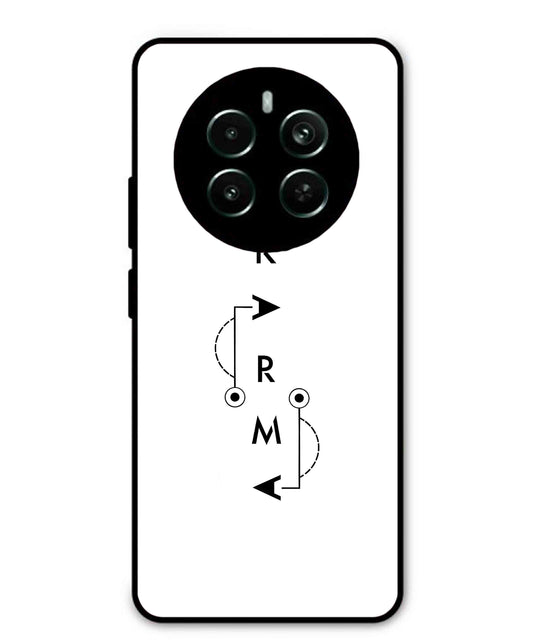 Karma Aesthetic Metal Back Cover Phone Case for Realme 12 Plus
