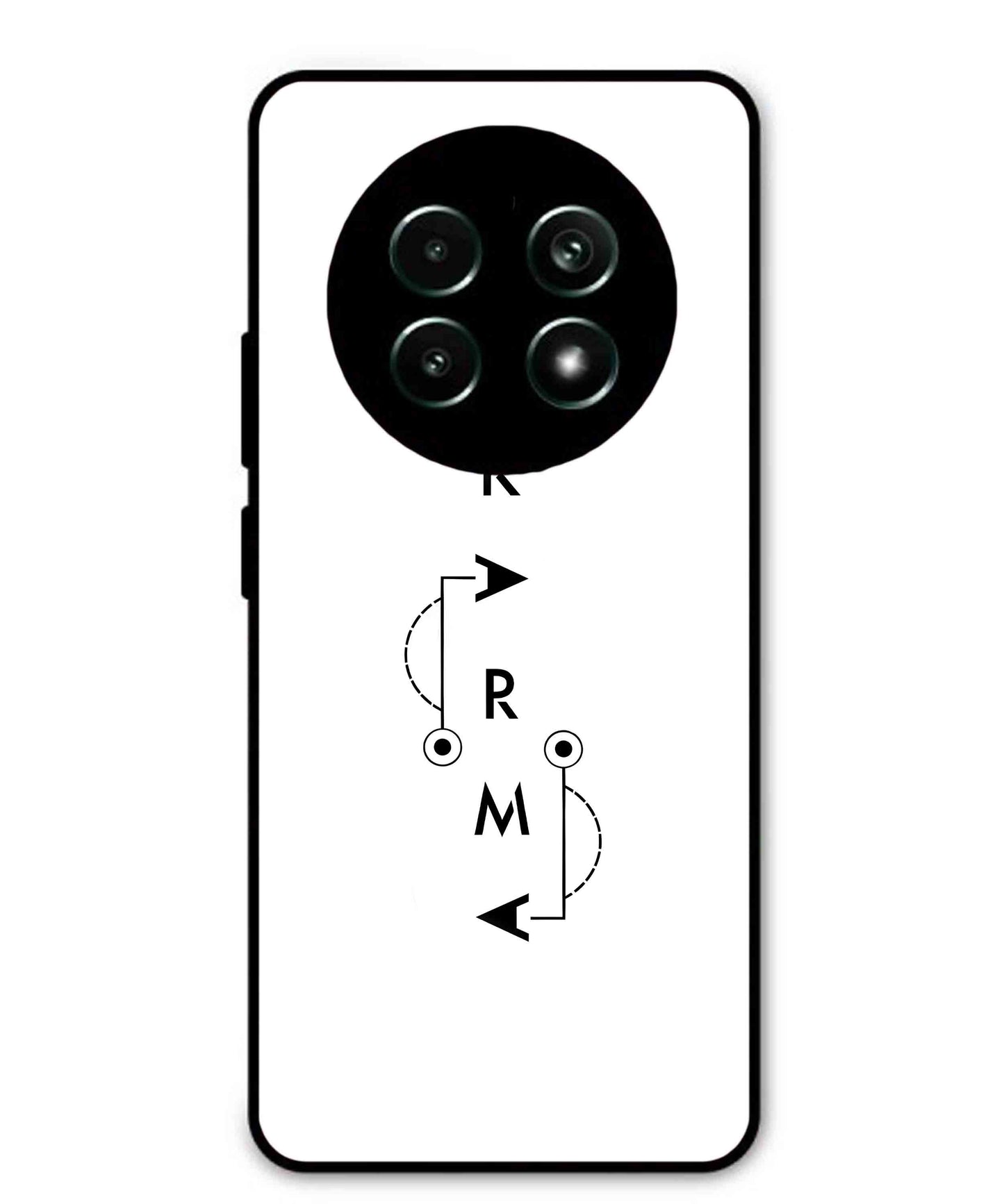 Karma Aesthetic Metal Back Cover Phone Case for Realme 13