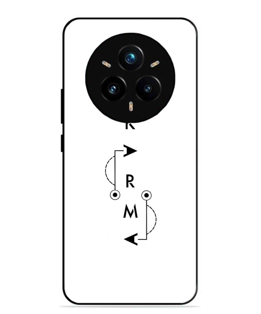 Karma Aesthetic Metal Back Cover Phone Case for Realme 14 Pro Plus