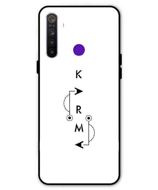 Karma Aesthetic Metal Back Cover Phone Case for Realme 5i