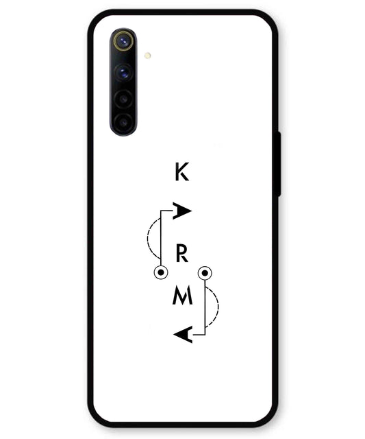 Karma Aesthetic Metal Back Cover Phone Case for Realme 6i