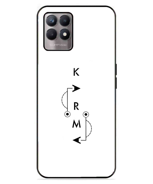 Karma Aesthetic Metal Back Cover Phone Case for Realme 8 Pro