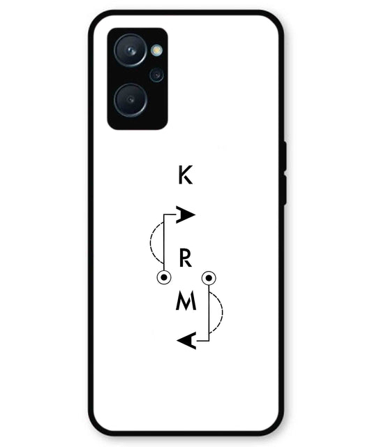 Karma Aesthetic Metal Back Cover Phone Case for Realme 9i