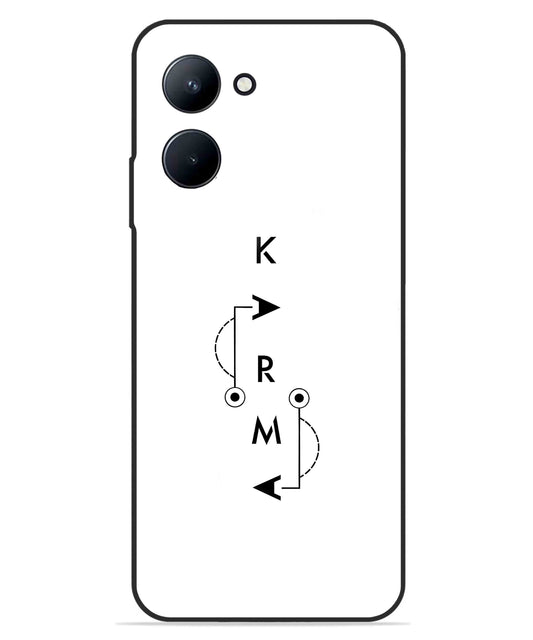 Karma Aesthetic Metal Back Cover Phone Case for Realme C33