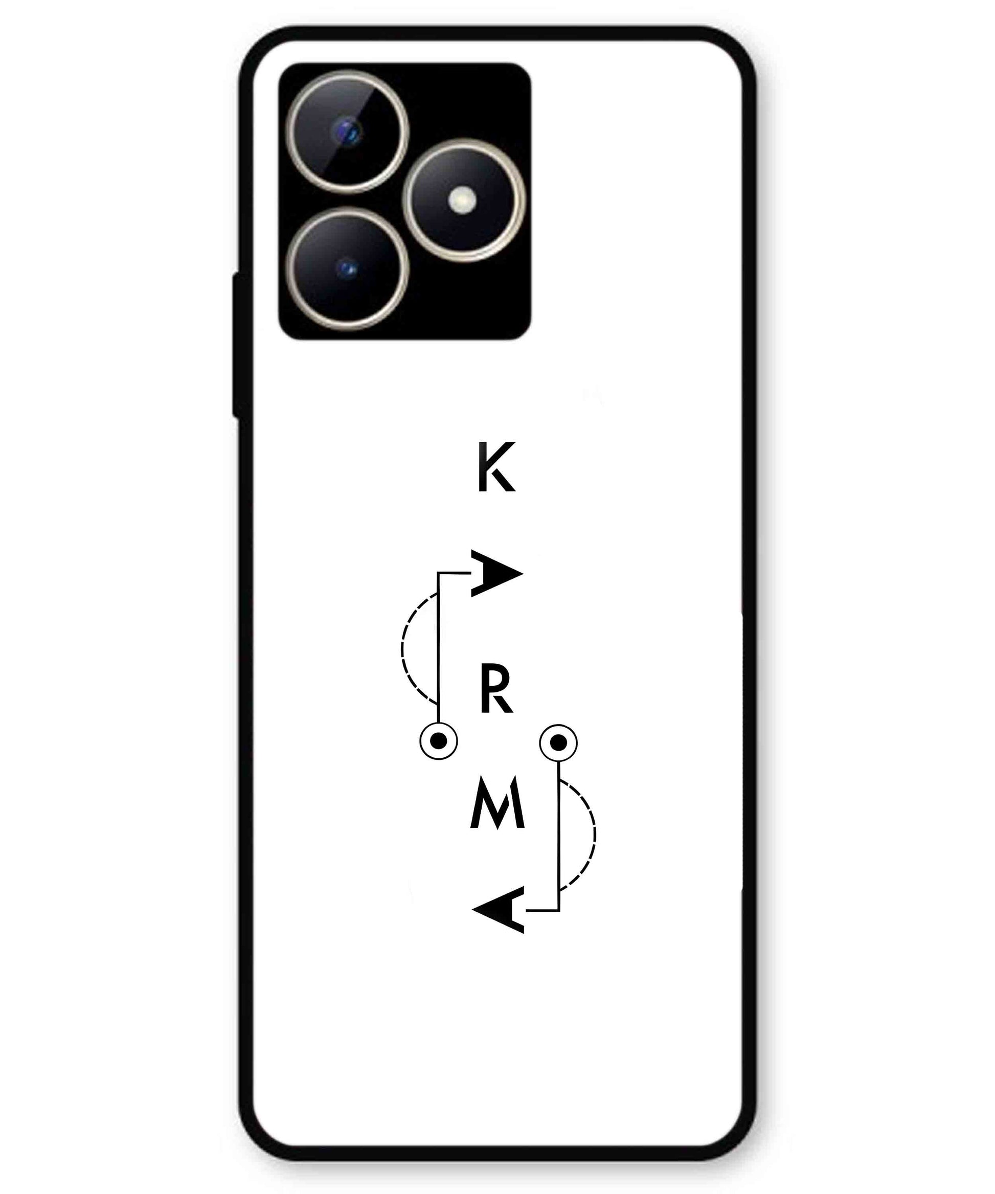 Karma Aesthetic Metal Back Cover Phone Case for Realme C51