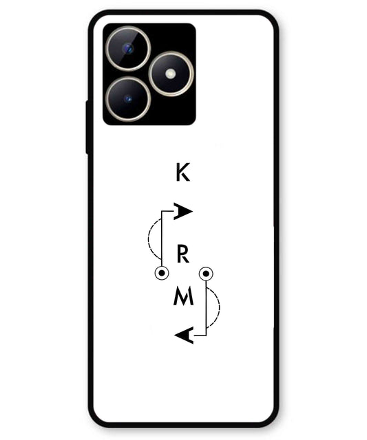Karma Aesthetic Metal Back Cover Phone Case for Realme C51