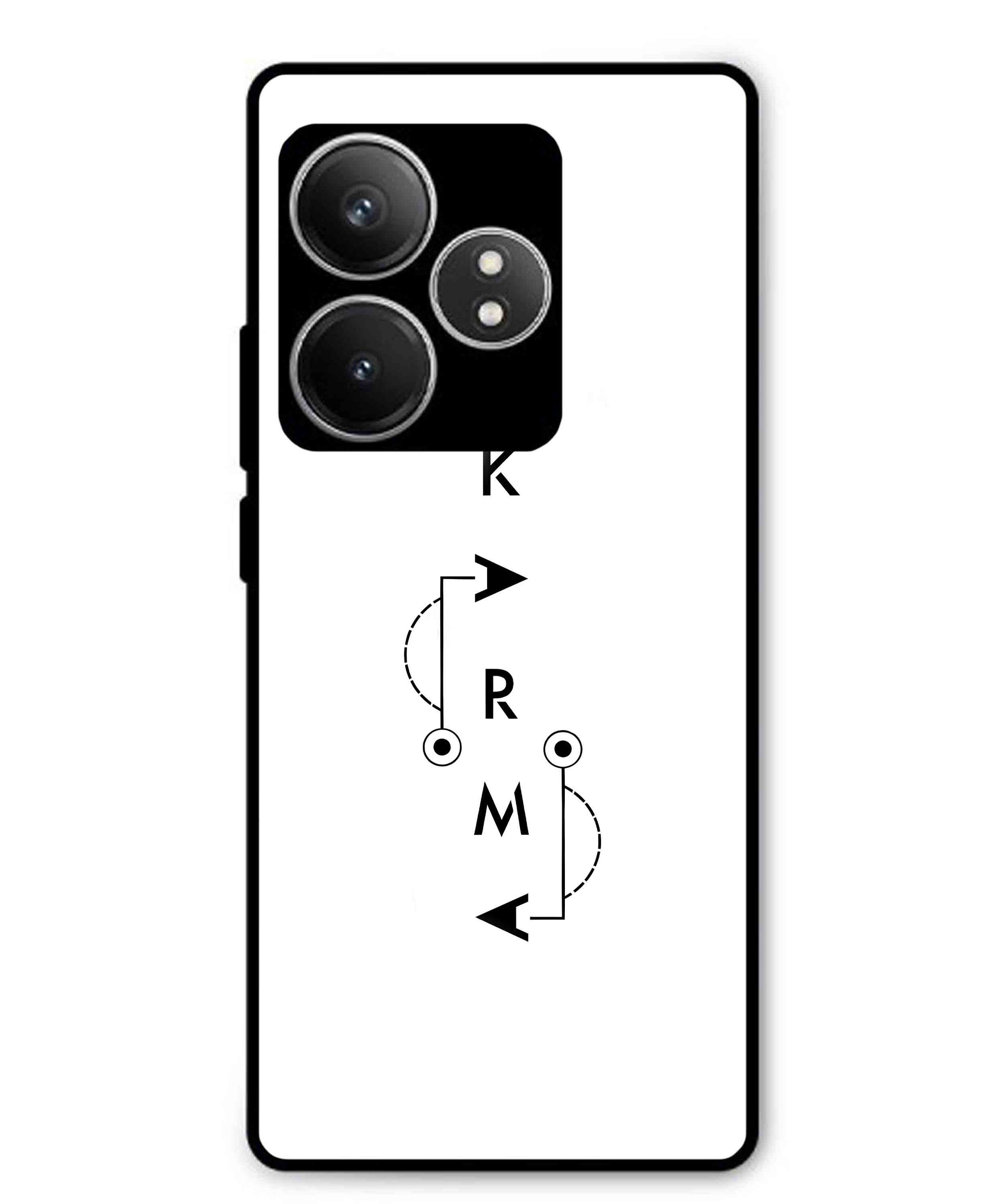 Karma Aesthetic Metal Back Cover Phone Case for Realme GT 6T