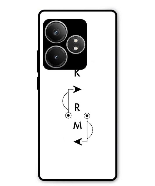 Karma Aesthetic Metal Back Cover Phone Case for Realme GT 6T