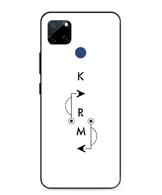 Karma Aesthetic Metal Back Cover Phone Case for Realme Narzo 20