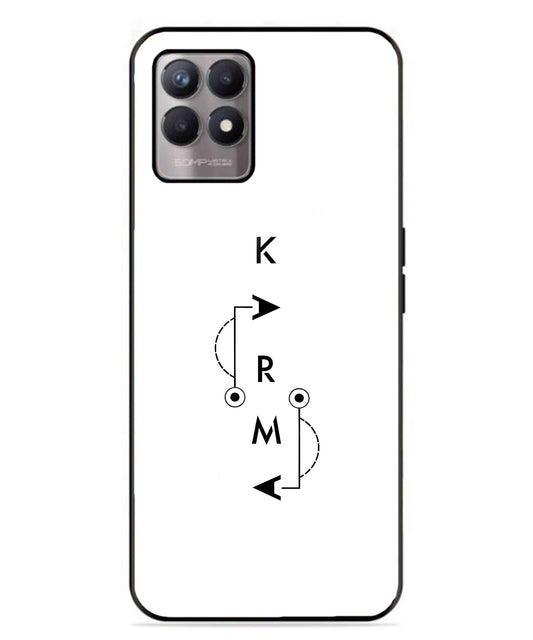 Karma Aesthetic Metal Back Cover Phone Case for Realme Narzo 50