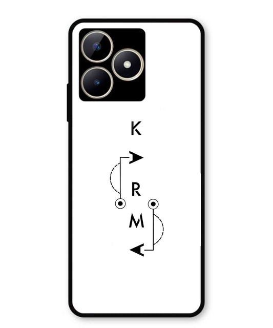 Karma Aesthetic Metal Back Cover Phone Case for Realme Narzo N53