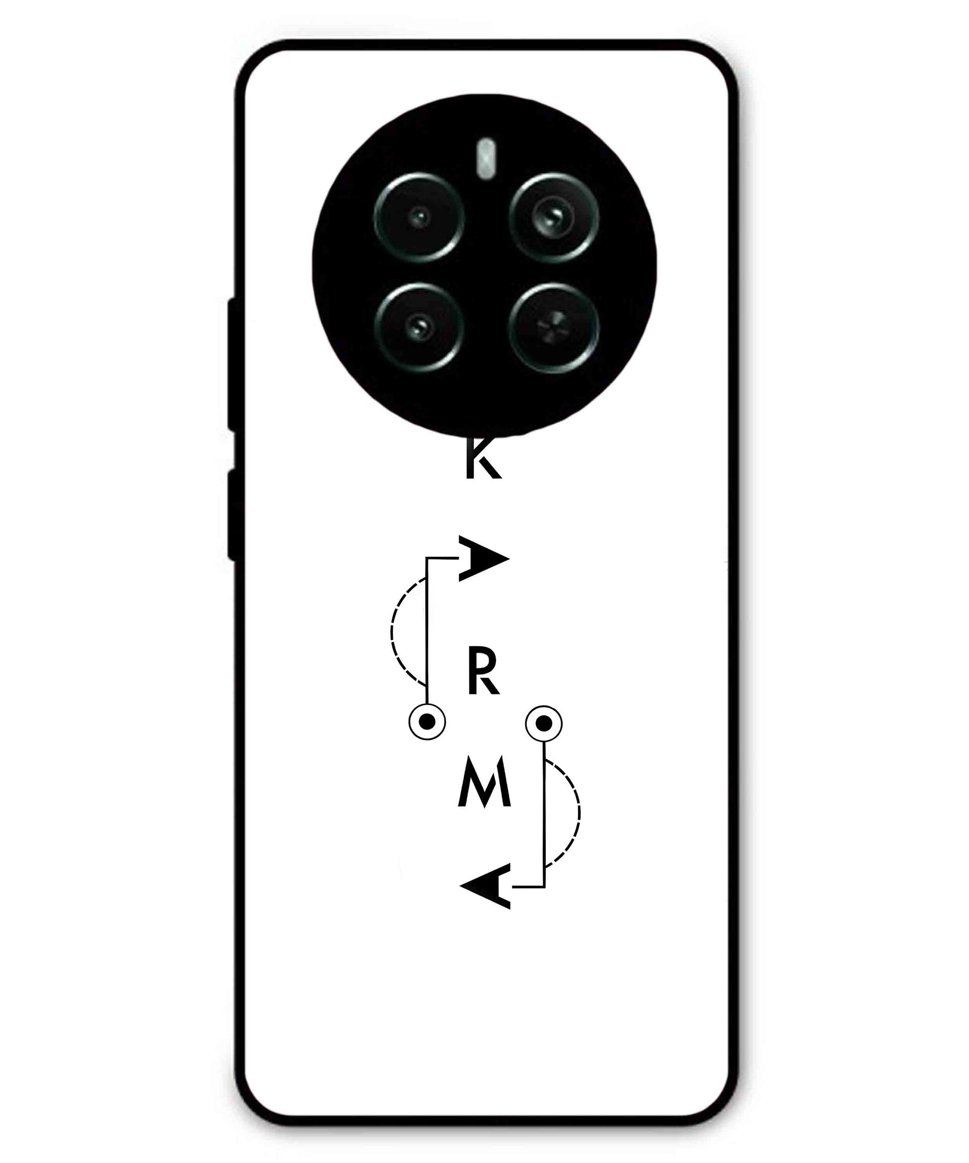 Karma Aesthetic Metal Back Cover Phone Case for Realme P1 Pro