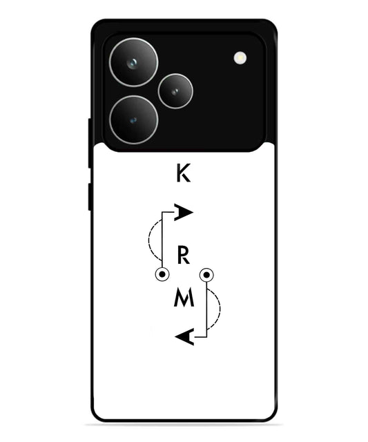 Karma Aesthetic Metal Back Cover Phone Case for Realme P4 Pro