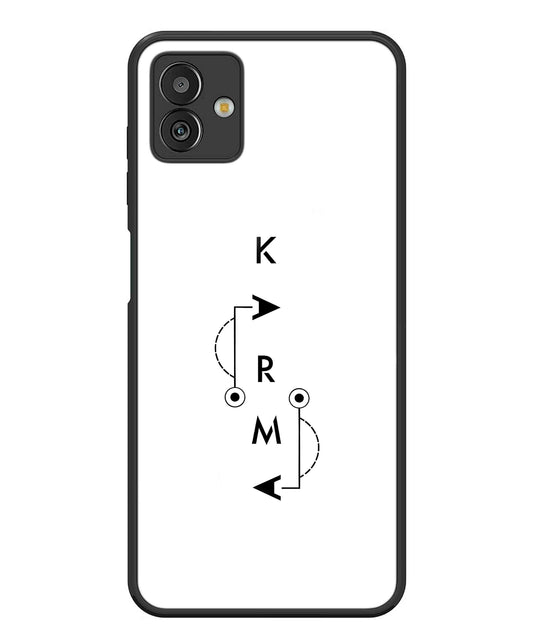 Karma Aesthetic Metal Back Cover Phone Case for Samsugn Galaxy M13 5G